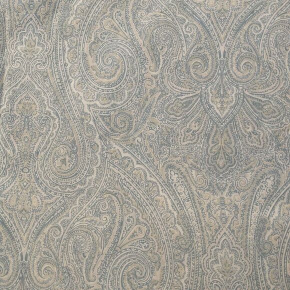 Lauren Ralph Lauren Full Double Flat Sheet Pillow Case Set Blue Paisley - Picture 2 of 6